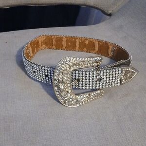 Silver cross embellished  kids Belt